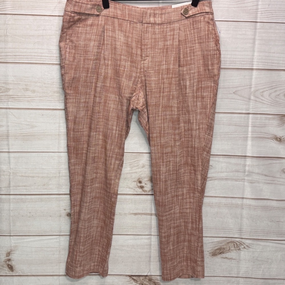 CJ Banks The Perfect Pant Trousers 20W Relaxed Fit High Rise Ginger Marl New
